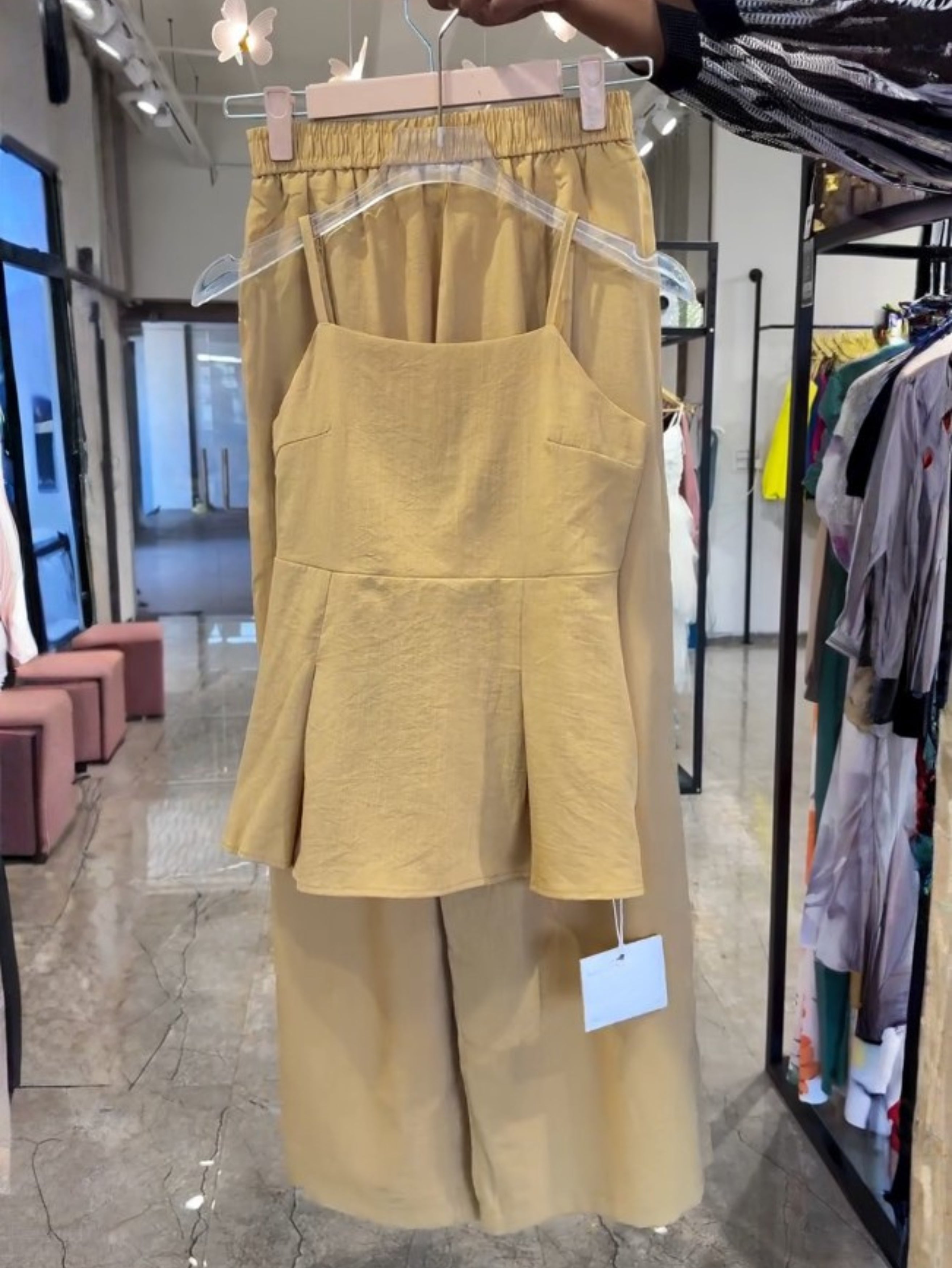 Elara Luxe Buttercream Gold Co-Ord