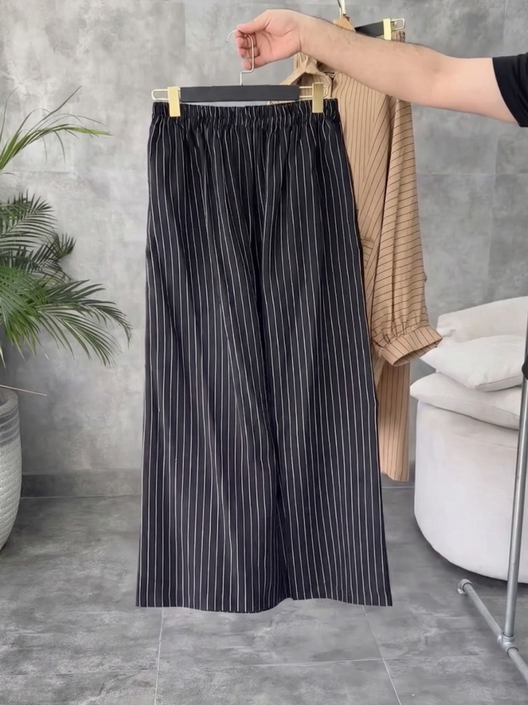 Black Striped Co-ord Set