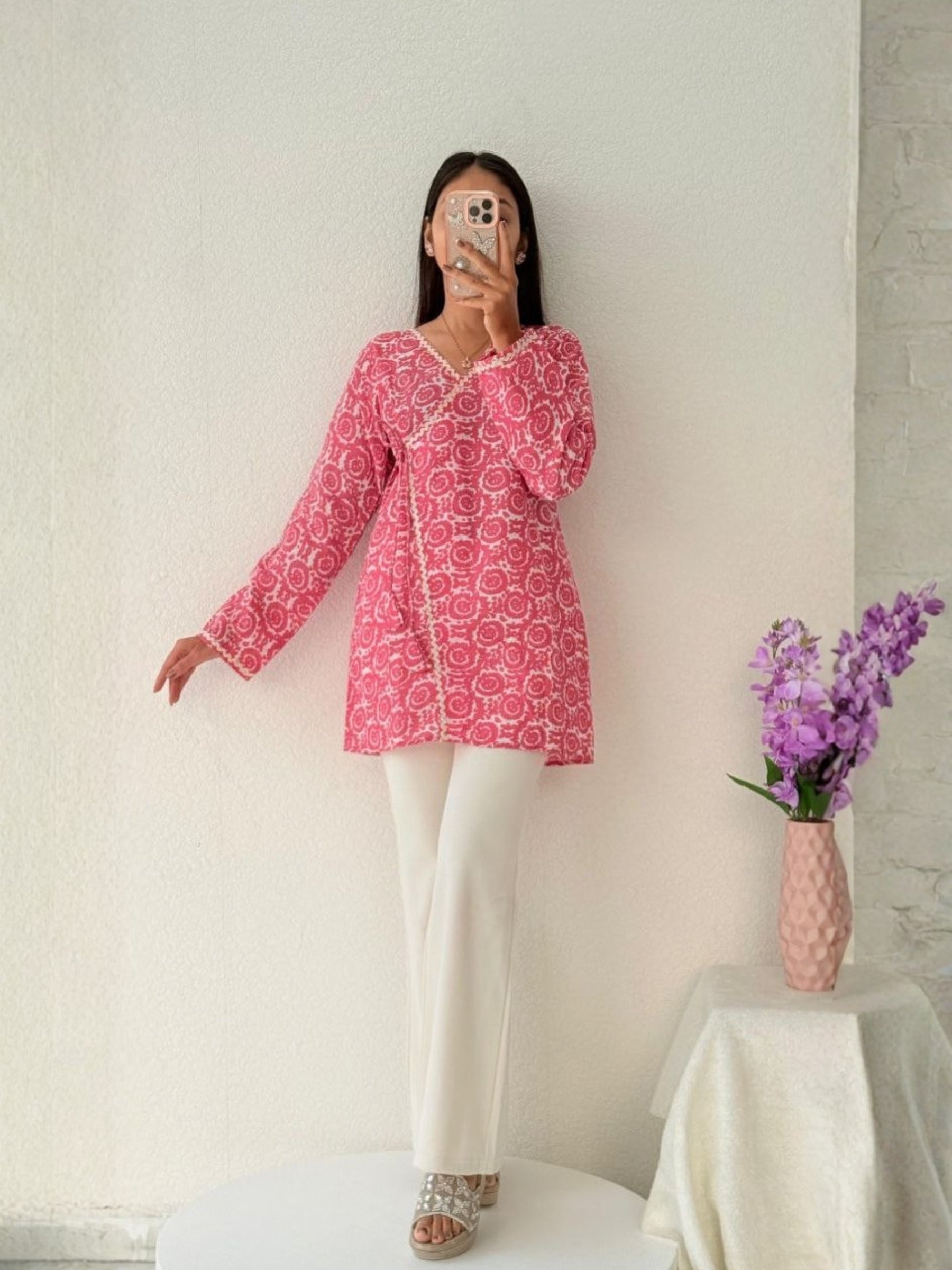 Wrap-Style Tunic Top