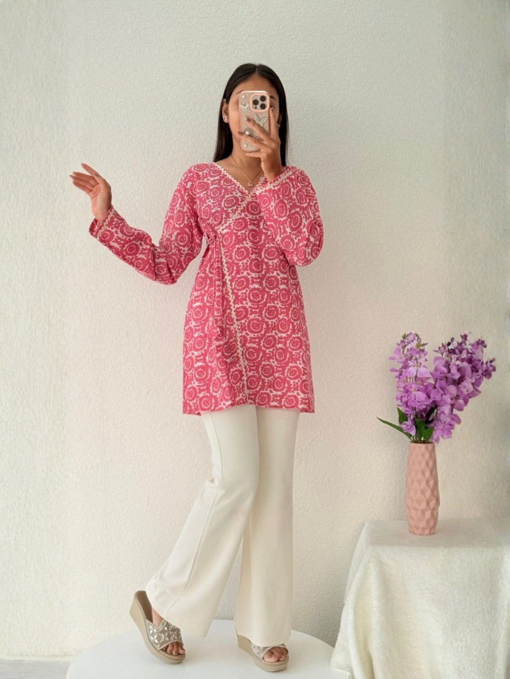 Wrap-Style Tunic Top