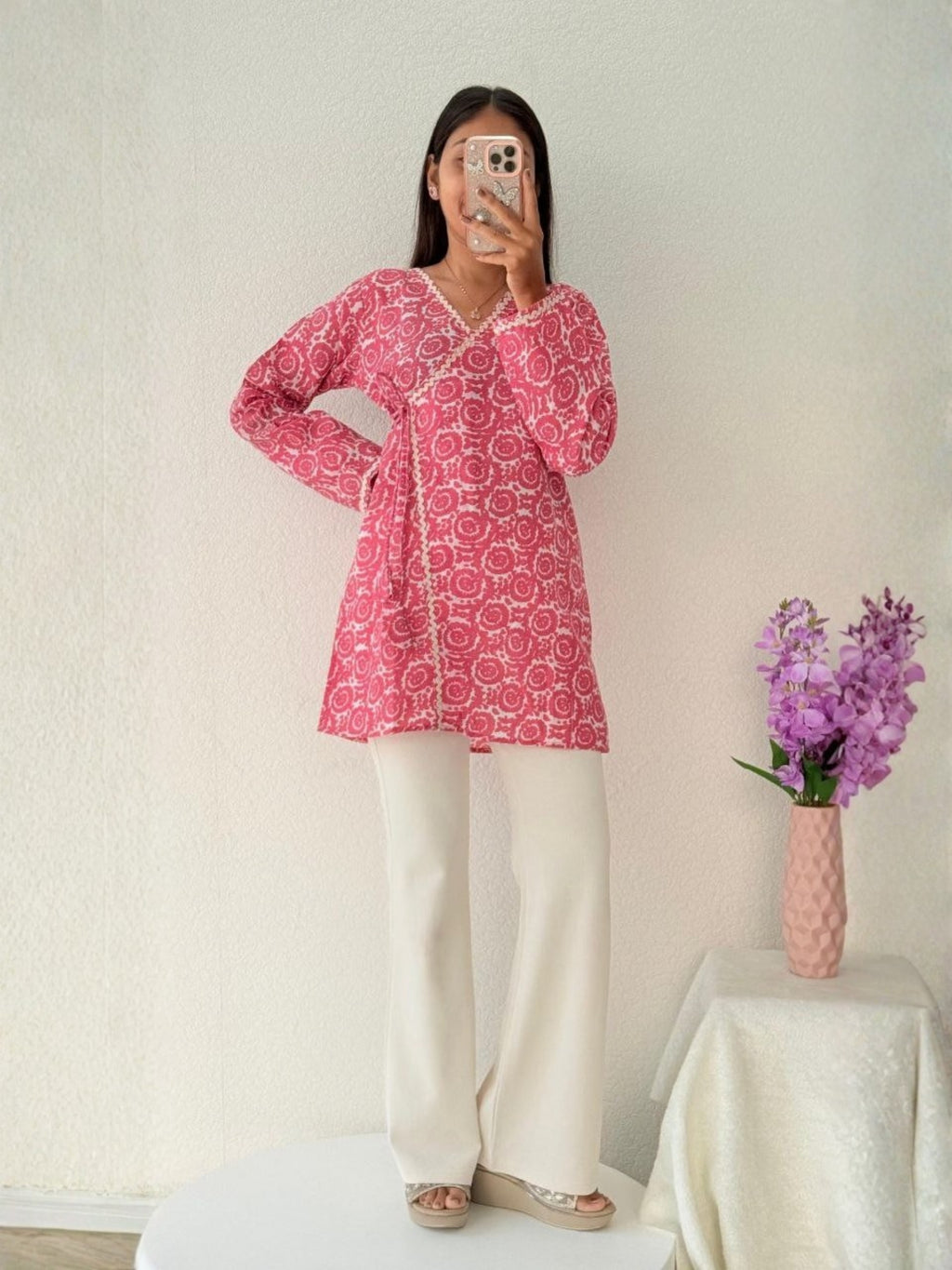 Wrap-Style Tunic Top