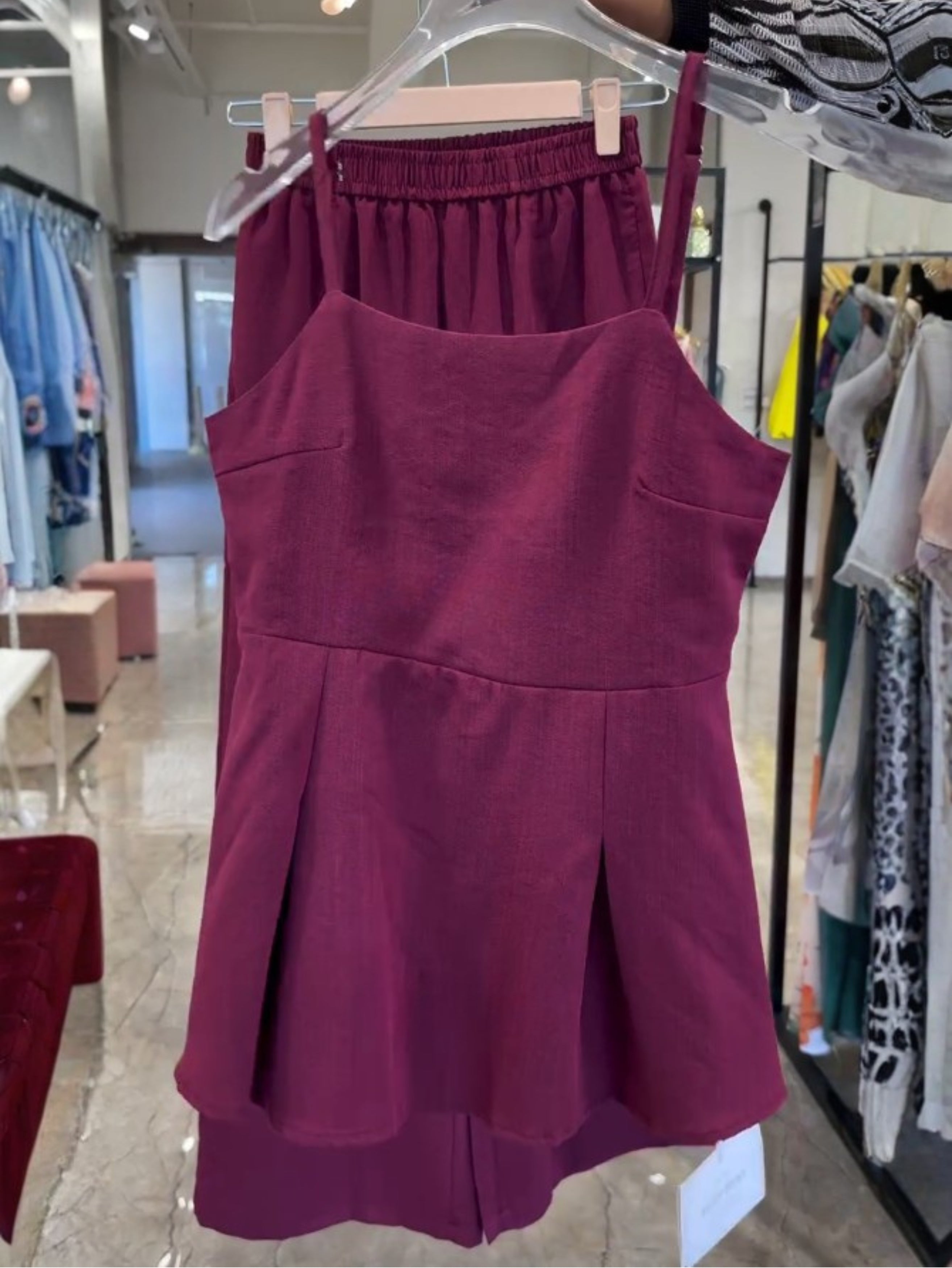 Elara Luxe Burgundy Co-Ord