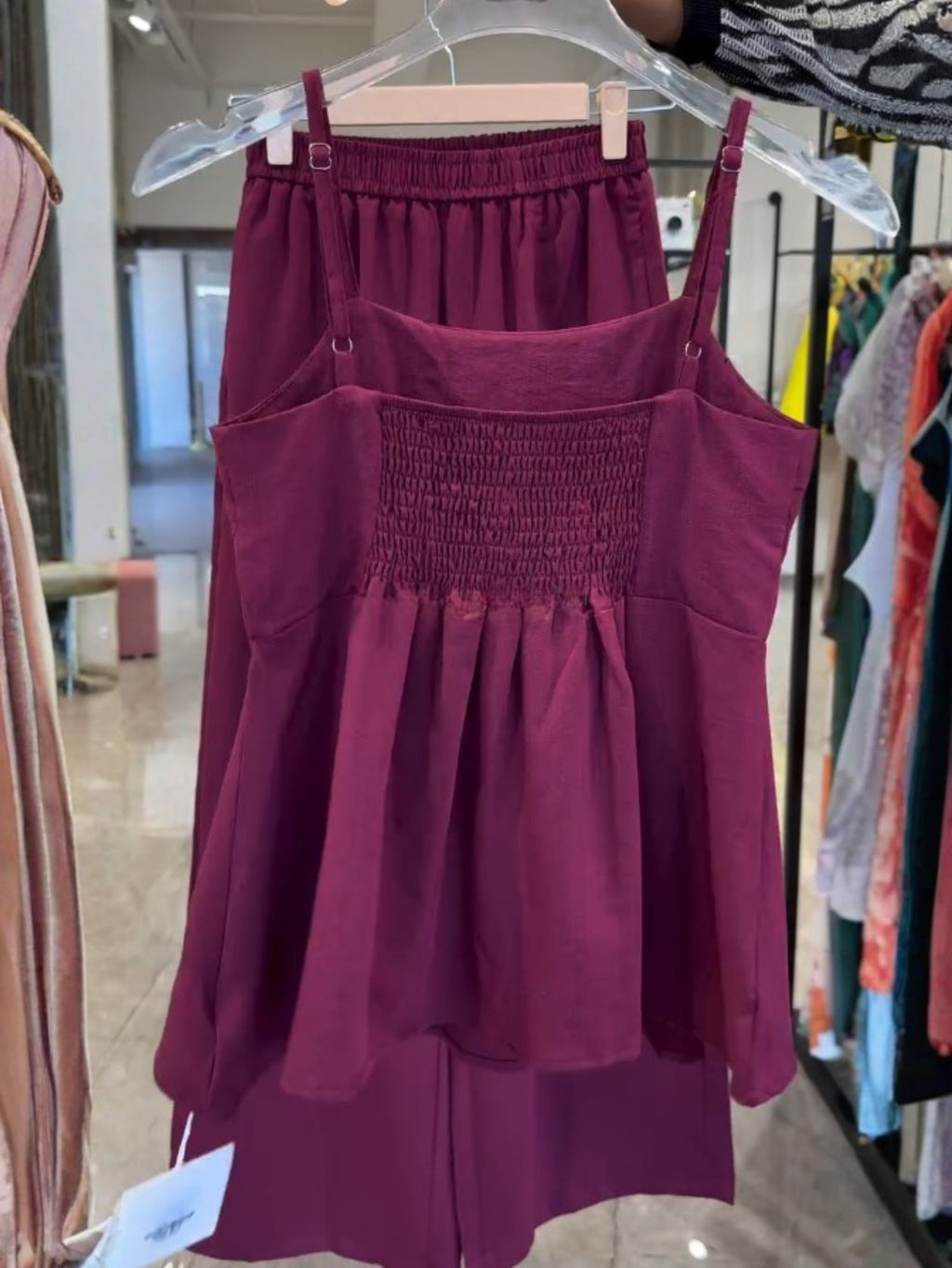 Elara Luxe Burgundy Co-Ord