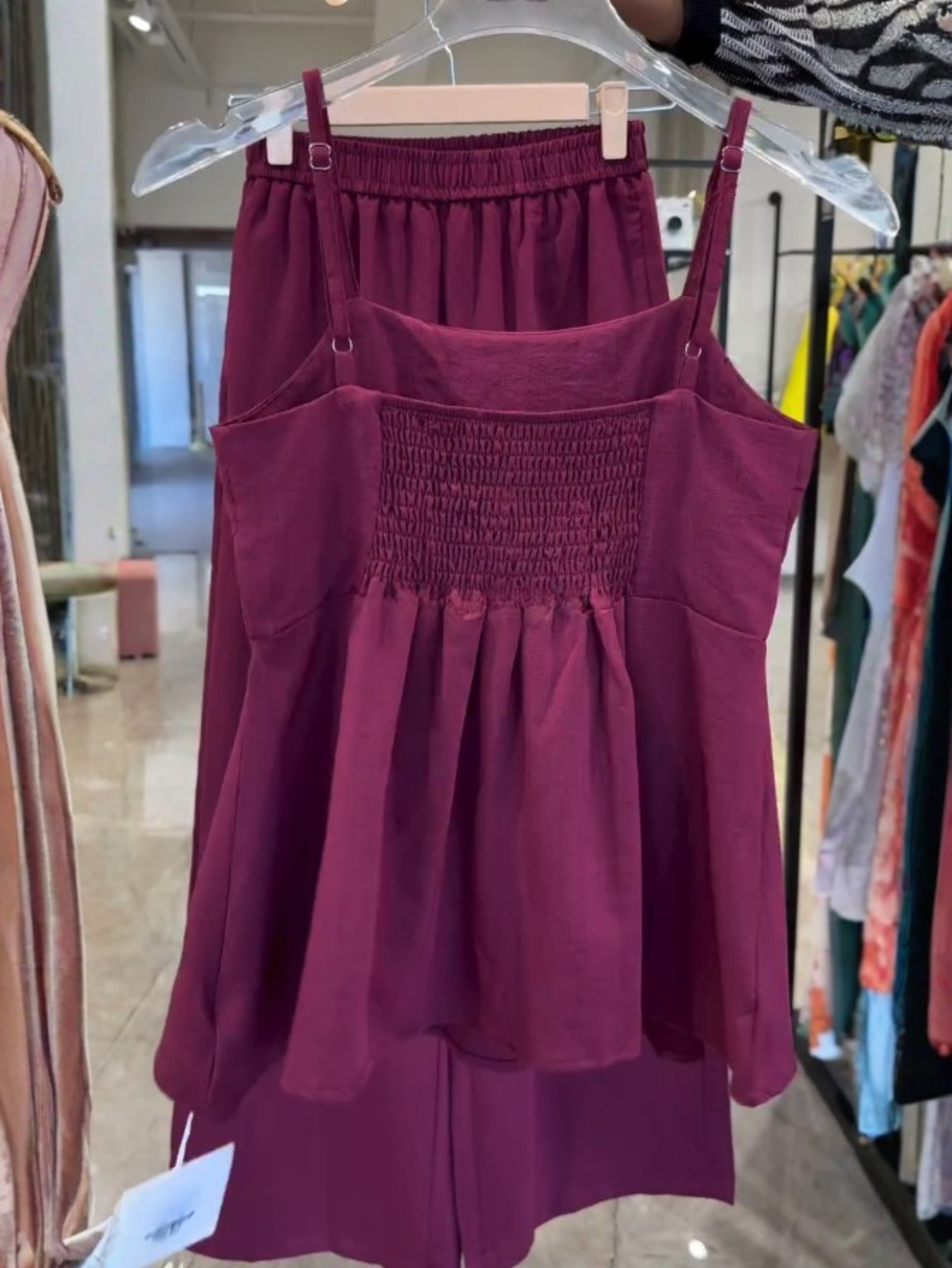 Elara Luxe Burgundy Co-Ord
