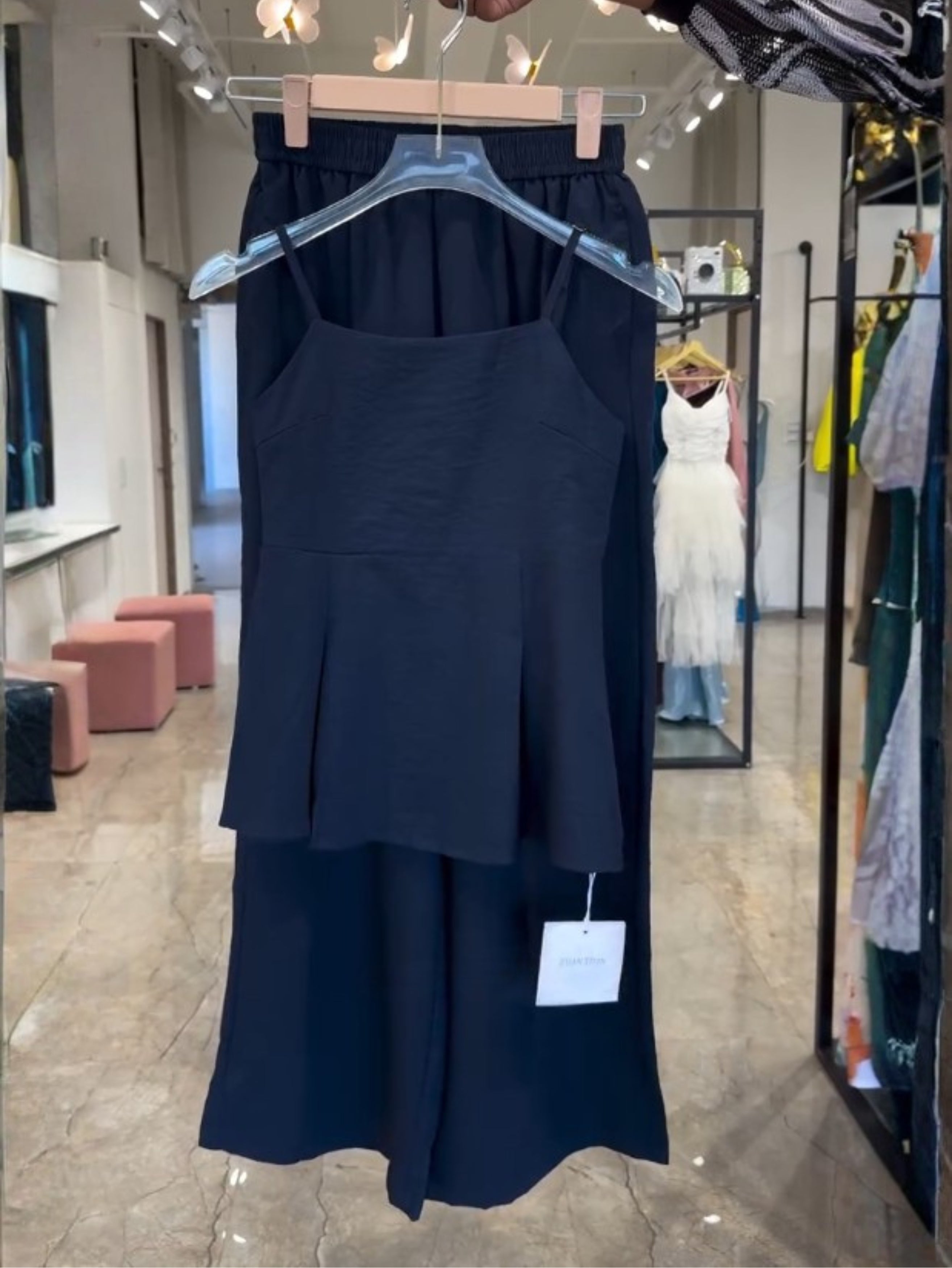 Elara Luxe Midnight Navy Co-Ord