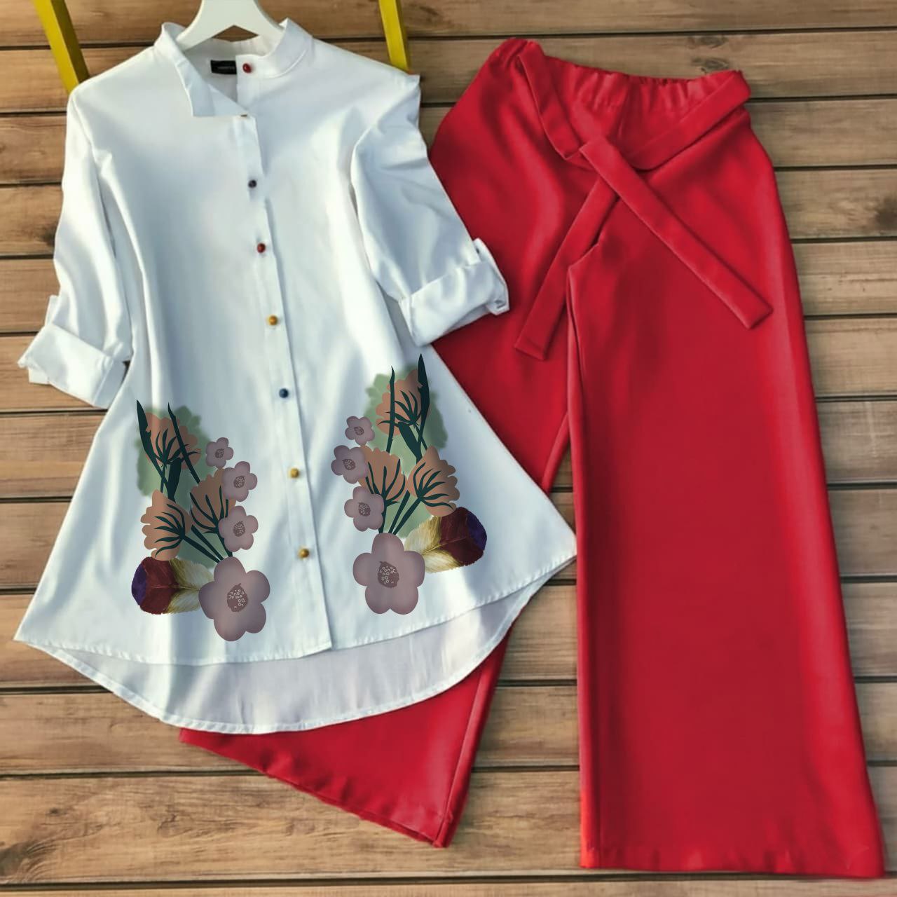 Flours Tunic & Trouser Set