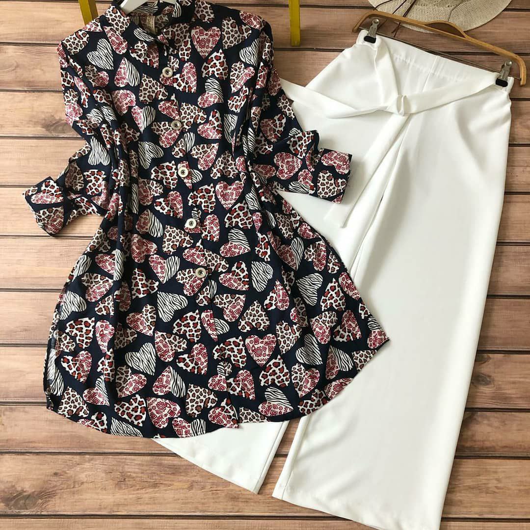 Printed Tunic & Trouser Set