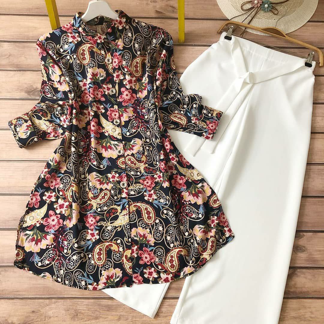 Printed Tunic & Trouser Set