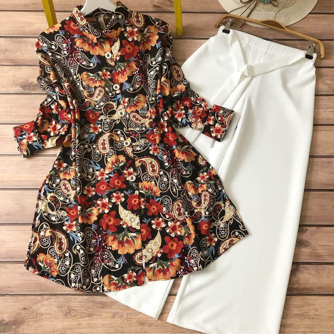 Printed Tunic & Trouser Set