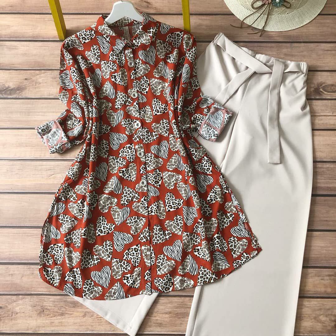 Printed Tunic & Trouser Set