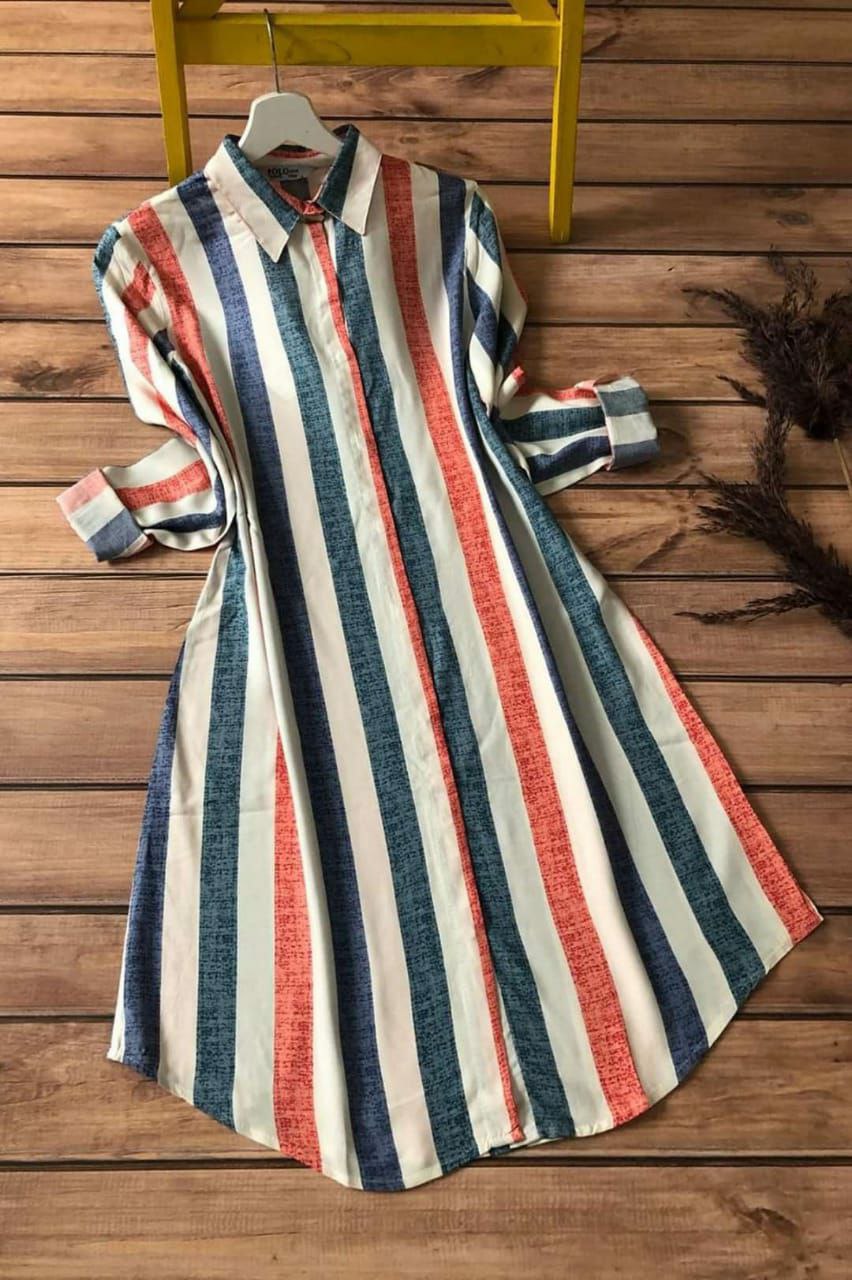 Striped Chic Long Tunic