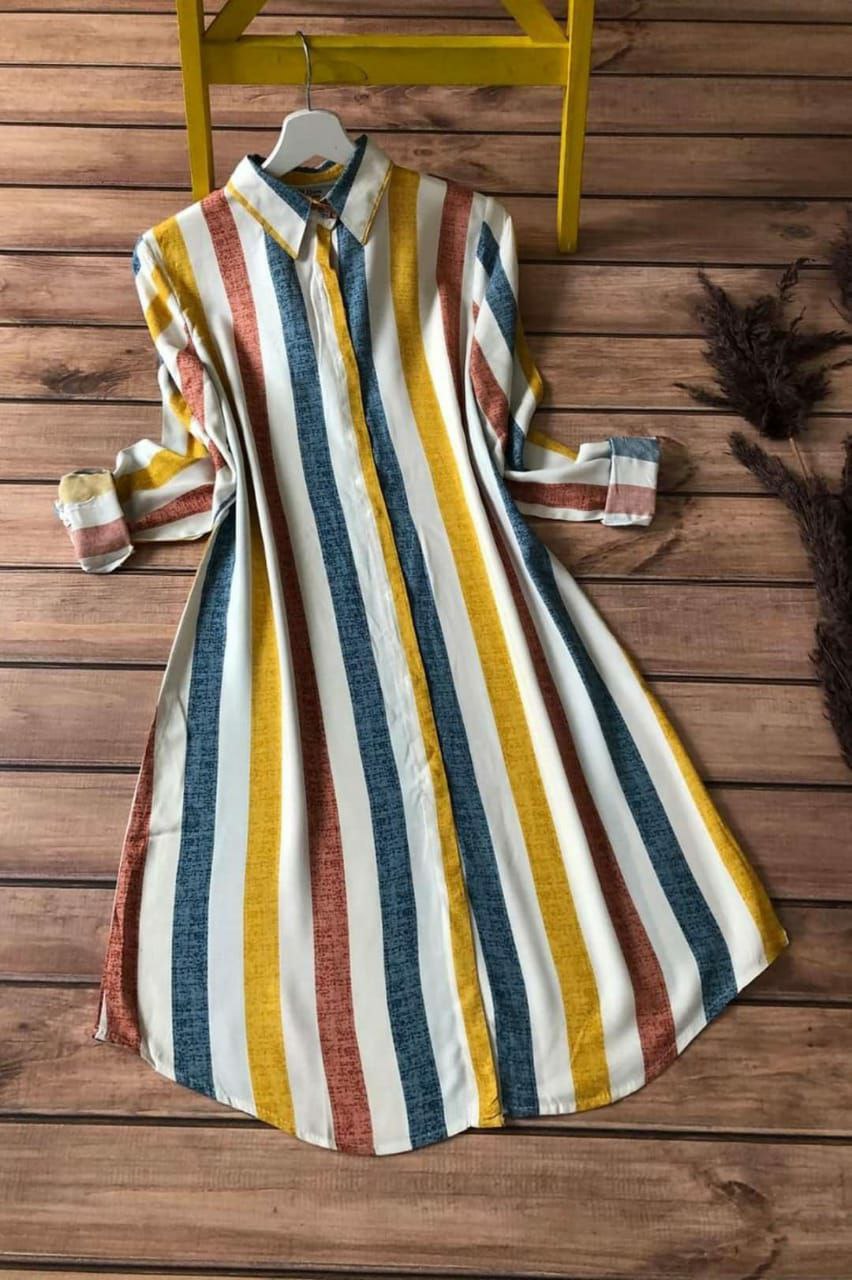 Striped Chic Long Tunic
