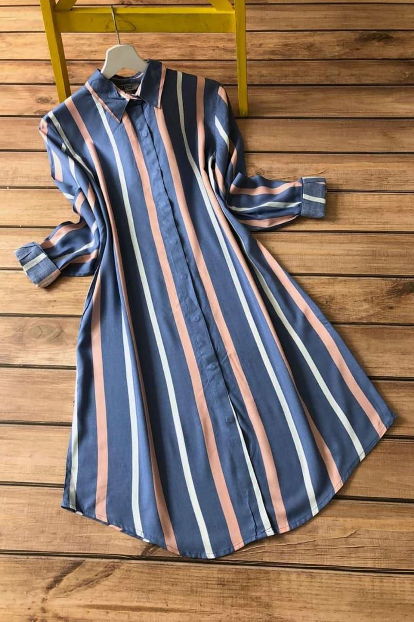 Striped Chic Long Tunic