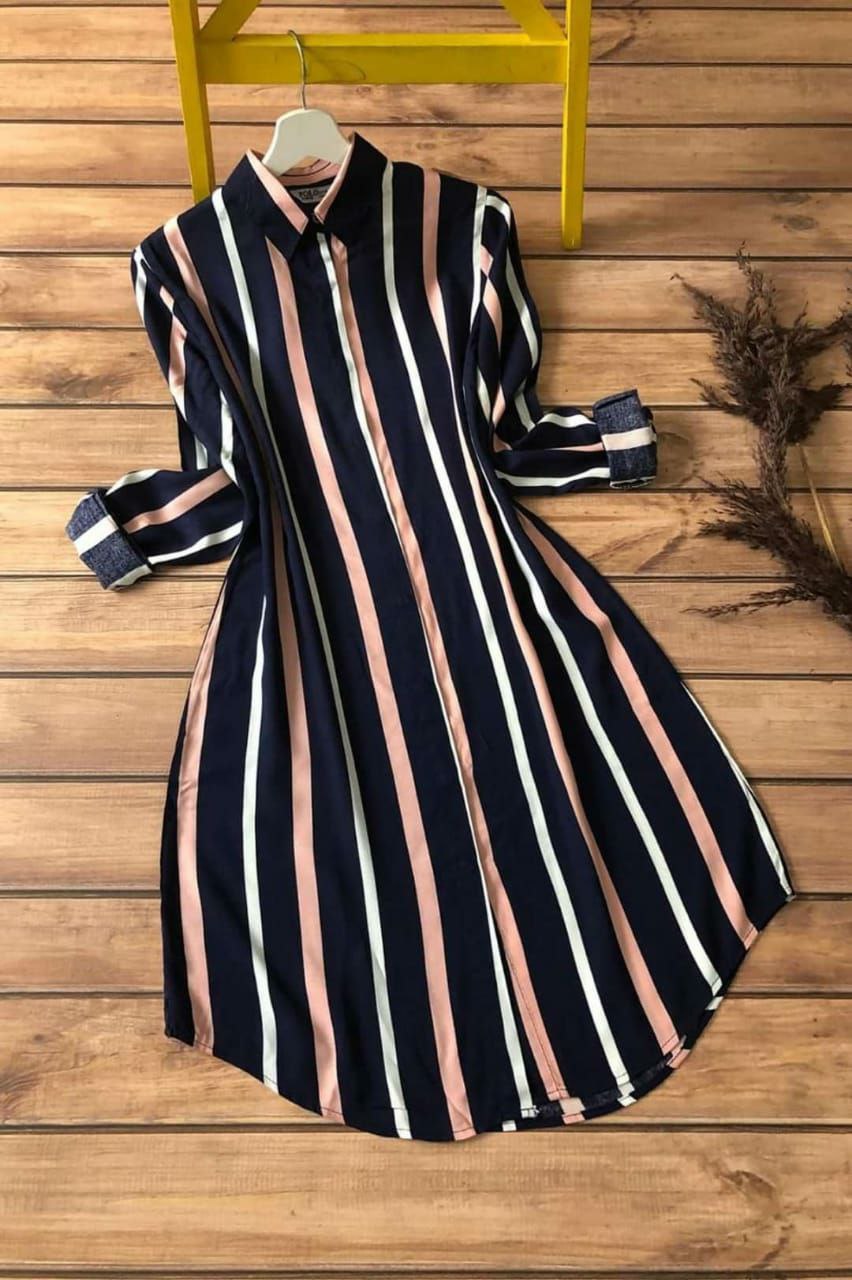 Striped Chic Long Tunic