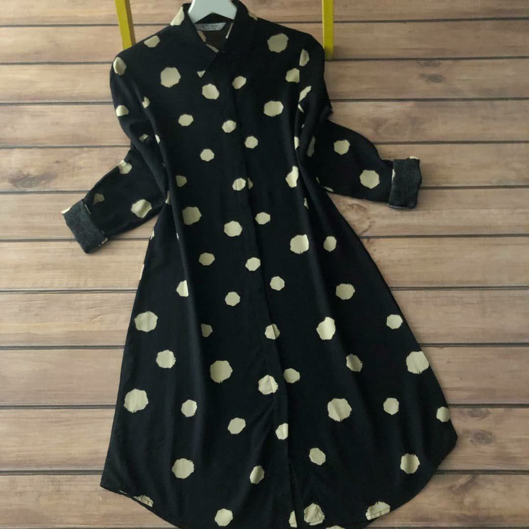 Floral Brush Print Long Shirt