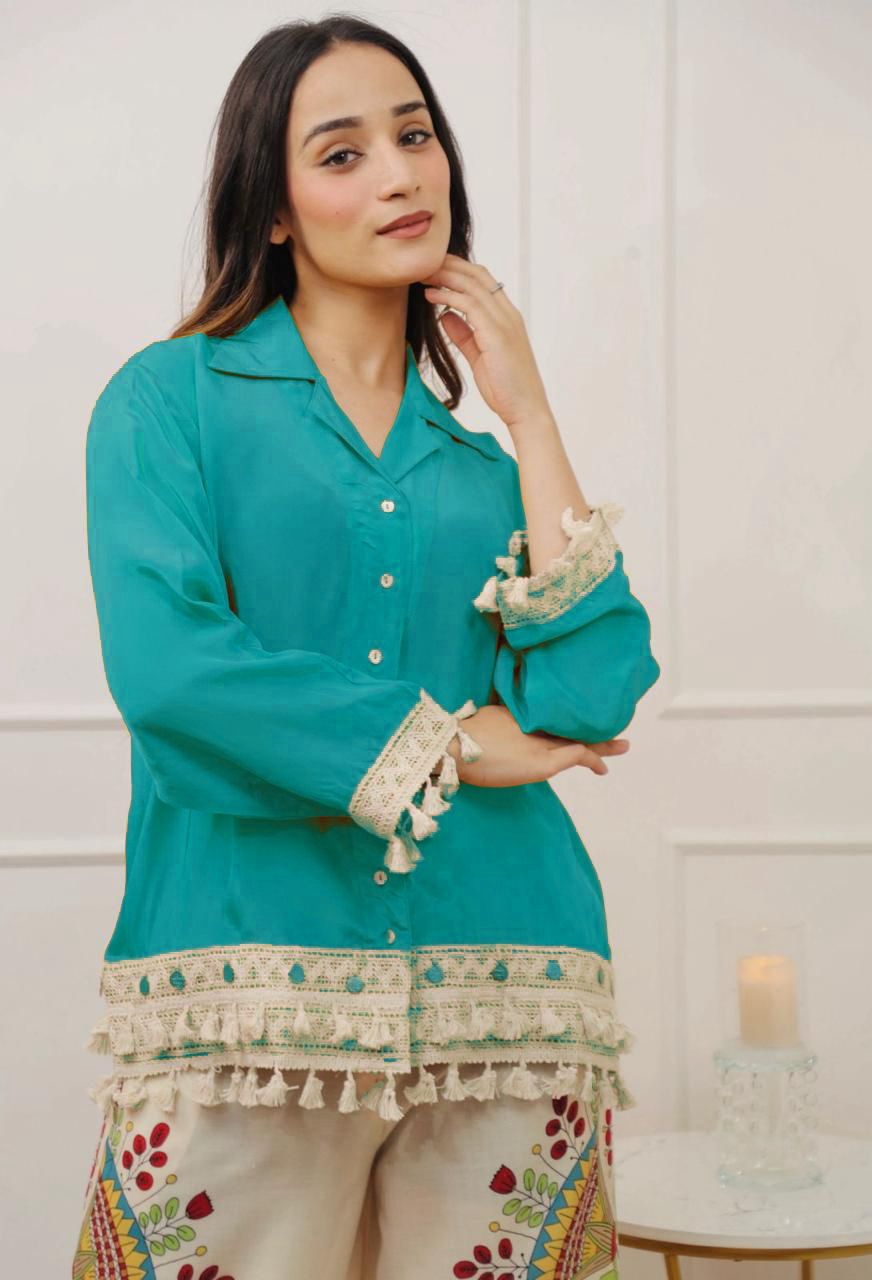 Tunic & Wide-Leg Pant Set