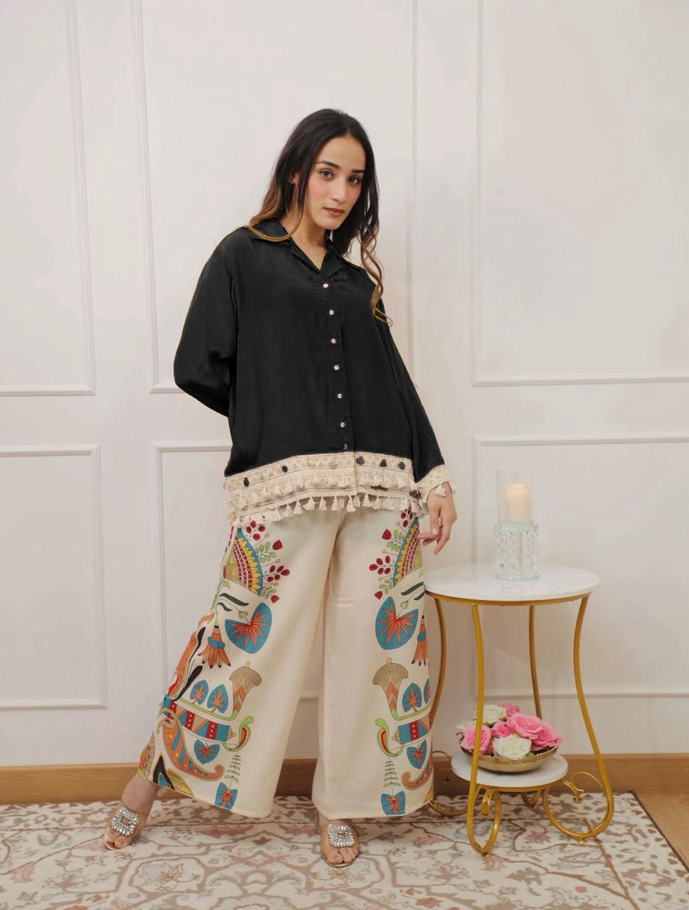 Tunic & Wide-Leg Pant Set