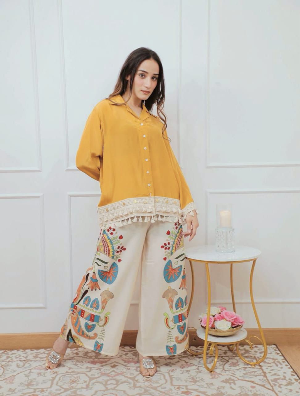 Tunic & Wide-Leg Pant Set