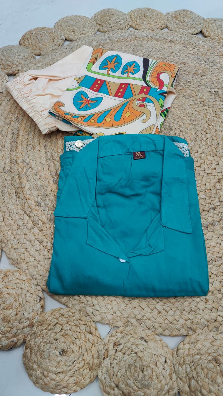 Tunic & Wide-Leg Pant Set