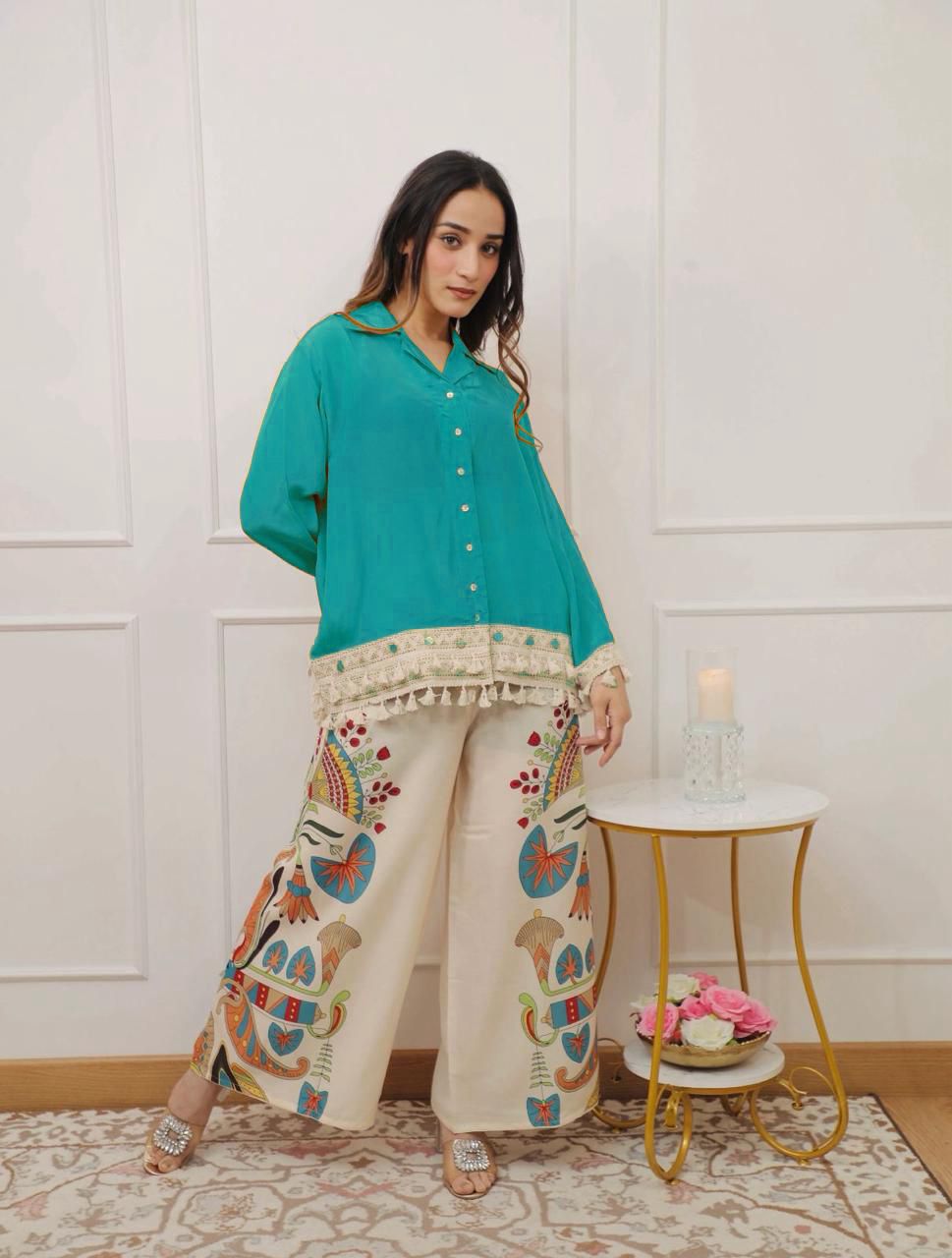 Tunic & Wide-Leg Pant Set