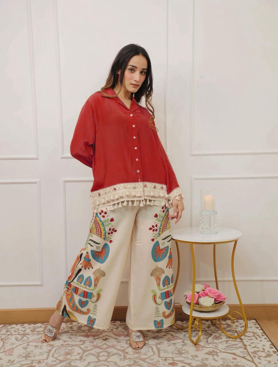 Tunic & Wide-Leg Pant Set