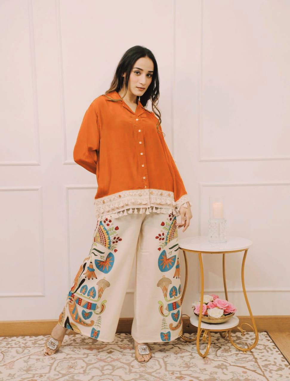 Tunic & Wide-Leg Pant Set