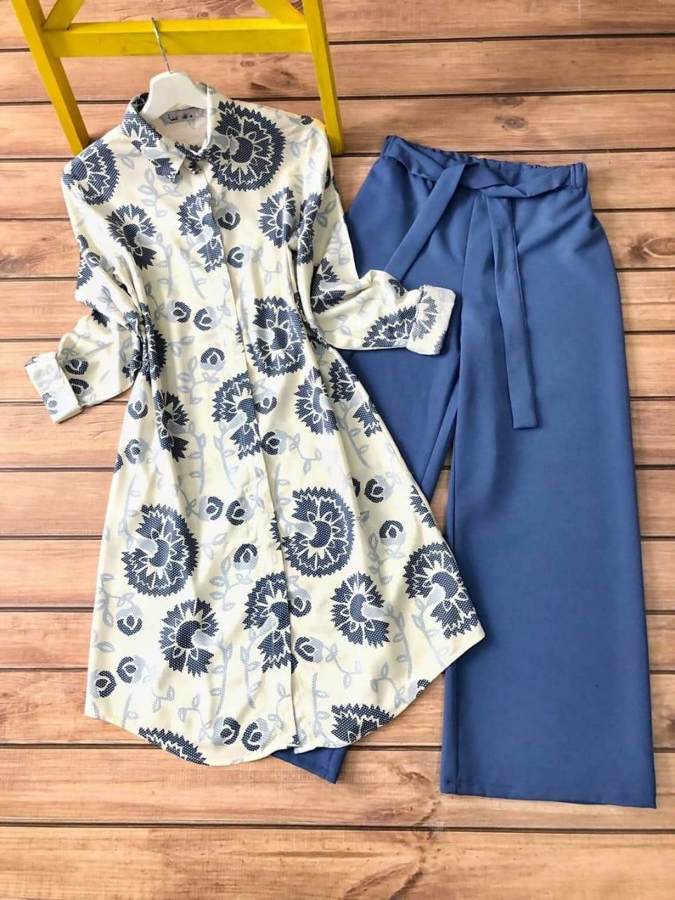 Indigo Bloom Co-ord Set