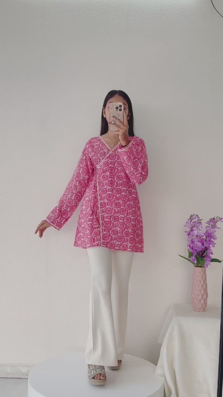 Wrap-Style Tunic Top